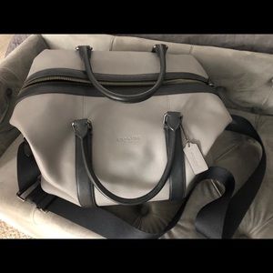 Coach leather duffle bag